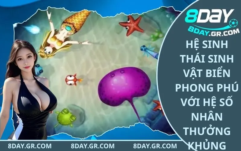 Hệ sinh thái sinh vật biển phong phú với hệ số nhân thưởng khủng
