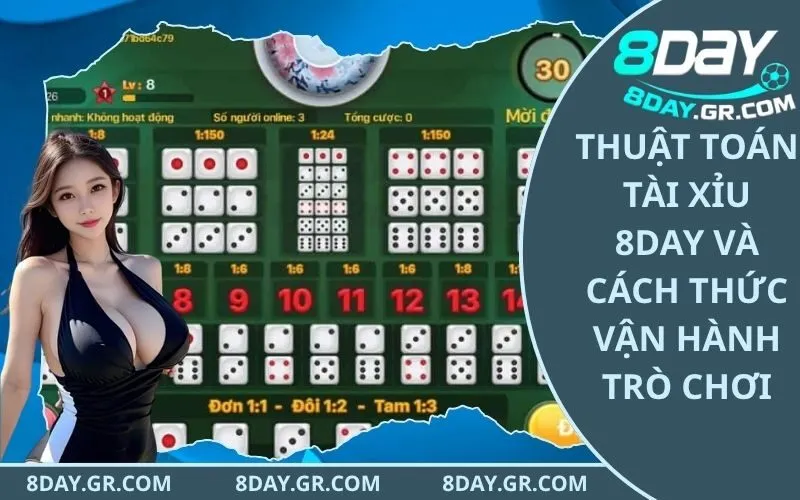 Thuật Toán Tài Xỉu 8Day Và Cách Thức Vận Hành Trò Chơi
